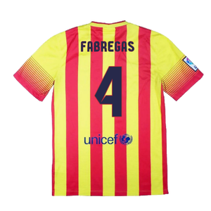 Barcelona 2013-14 Away Shirt (S) (Excellent) (Fabregas 4)_1