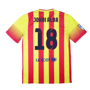 Barcelona 2013-14 Away Shirt (Very Good) (Jordi Alba 18)_1