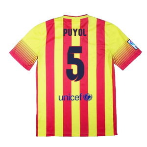 Barcelona 2013-14 Away Shirt (XL) (Mint) (Puyol 5)_1