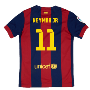 Barcelona 2014-15 Home Shirt (XL Boys) (Very Good) (Neymar Jr 11)_1