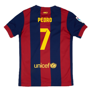 Barcelona 2014-15 home shirt (L) (Mint) (Pedro 7)_1