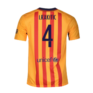 Barcelona 2015-16 Away Shirt (XLB) (Excellent) (I.Rakitic 4)_1