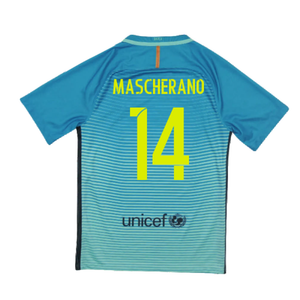 Barcelona 2016-17 Third Shirt (XLB) Messi #10 (Mint) (Mascherano 14)_1