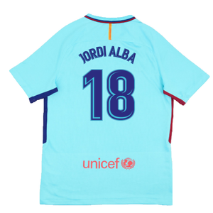 Barcelona 2017-18 Away Shirt (2XL) (Very Good) (Jordi Alba 18)_1