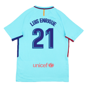 Barcelona 2017-18 Away Shirt (2XL) (Very Good) (Luis Enrique 21)_1