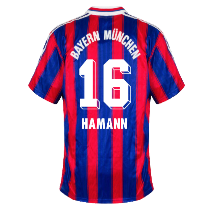 Bayern Munich 1995-97 Home Shirt (Very Good) (Hamann 16)