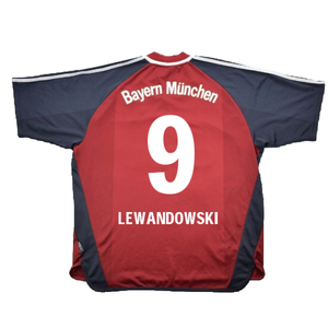 Bayern Munich 2001-02 Home Shirt (S) (Good) (Lewandowski 9)_1