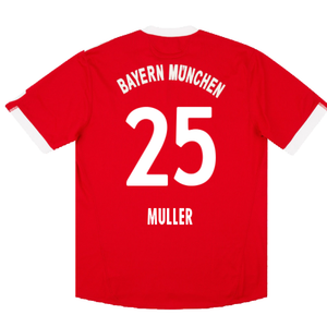 Bayern Munich 2009-10 Home Shirt (M) (Very Good) (Muller 25)_1