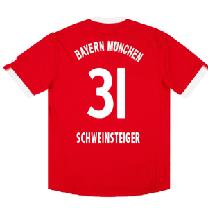 Bayern Munich 2009-10 Home Shirt (M) (Very Good) (Schweinsteiger 31)_1