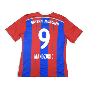 Bayern Munich 2014-15 Home Shirt (S) (Mint) (Mandzukic 9)_1