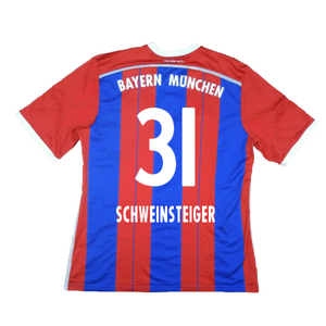 Bayern Munich 2014-15 Home Shirt (S) (Mint) (Schweinsteiger 31)_1