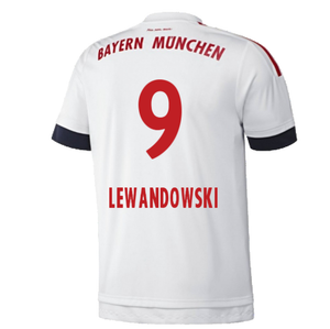 Bayern Munich 2015-16 Away Shirt (2XL) (Good) (Lewandowski 9)_1