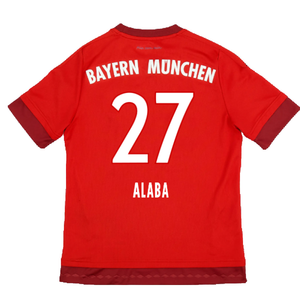 Bayern Munich 2015-16 Home Shirt (S) (Excellent) (Alaba 27)_1