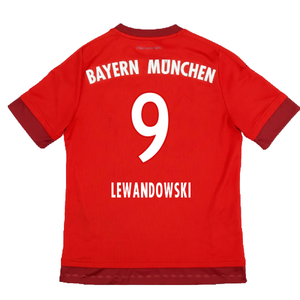 Bayern Munich 2015-16 Home Shirt (XL) (Very Good) (Lewandowski 9)_1