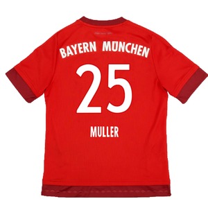 Bayern Munich 2015-16 Home Shirt (S) (Excellent) (Muller 25)_1