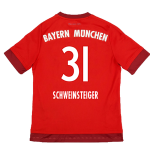 Bayern Munich 2015-16 Home Shirt (S) (Excellent) (Schweinsteiger 31)_1