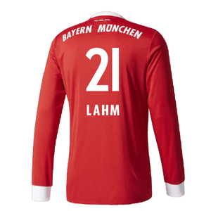 Bayern Munich 2017-18 Home Long Sleeve Shirt (XL) (Excellent) (Lahm 21)_1