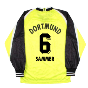 Borussia Dortmund 1995-96 Long Sleeve Home Shirt (S) (Excellent) (Sammer 6)_1