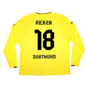 Borussia Dortmund 2013-14 Special Winter Edition Long Sleeve Home Shirt (2XL) (Very Good) (Ricken 18_1