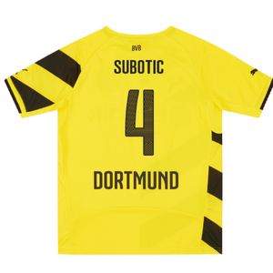 Borussia Dortmund 2014-15 Home Shirt (2XLB) (Good) (Subotic 4)_1