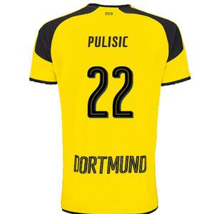 Borussia Dortmund 2016-17 Champions League Home Shirt (Very Good) (Pulisic 22)_1