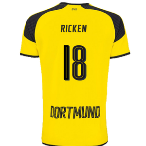 Borussia Dortmund 2016-17 Champions League Home Shirt (Mint) (Ricken 18)_1