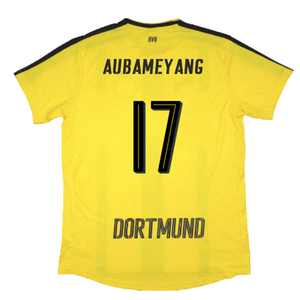 Borussia Dortmund 2016-17 Home Shirt (L) (Excellent) (Aubameyang 17)_1