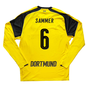 Borussia Dortmund 2016-17 Long Sleeve European Home Shirt (L) (Sammer 6) (Excellent)_1