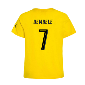 Borussia Dortmund 2016-17 Puma German Cup T Shirt (L) (Dembele 7) (BNWT)_1