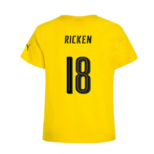 Borussia Dortmund 2016-17 Puma German Cup T Shirt (L) (Ricken 18) (BNWT)_1