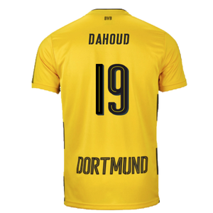 Borussia Dortmund 2017-18 Home Shirt (S) (Very Good) (Dahoud 19)_1