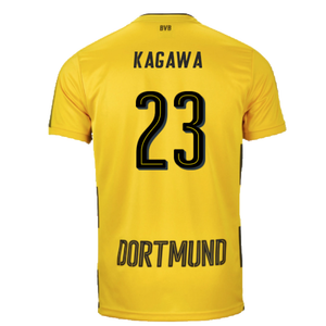 Borussia Dortmund 2017-18 Home Shirt (S) (Very Good) (Kagawa 23)_1