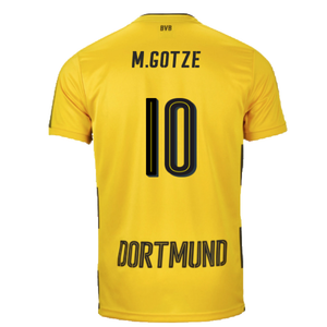 Borussia Dortmund 2017-18 Home Shirt (S) (Very Good) (M.Gotze 10)_1