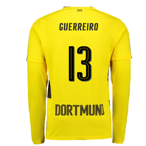 Borussia Dortmund 2017-18 Long Sleeve Home Shirt (S) (Excellent) (Guerreiro 13)_1