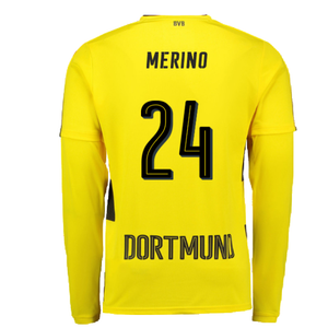 Borussia Dortmund 2017-18 Long Sleeve Home Shirt (S) (Excellent) (Merino 24)_1