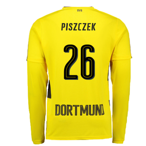 Borussia Dortmund 2017-18 Long Sleeve Home Shirt (S) (Excellent) (Piszczek 26)_1