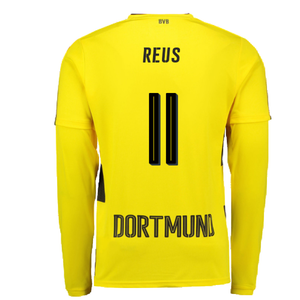 Borussia Dortmund 2017-18 Long Sleeve Home Shirt (S) (Excellent) (Reus 11)_1