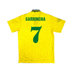 Brazil 1991-93 Home Shirt (S) (Good) (Garrincha 7)_1