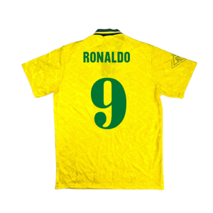 Brazil 1991-93 Home Shirt (S) (Good) (Ronaldo 9)_1