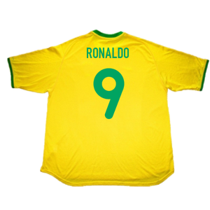 Brazil 2000-02 home (XL) (Excellent) (Ronaldo 9)_1