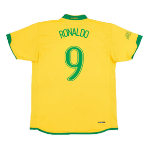 Brazil 2006-08 Home Shirt (L) (Excellent) (Ronaldo 9)_1