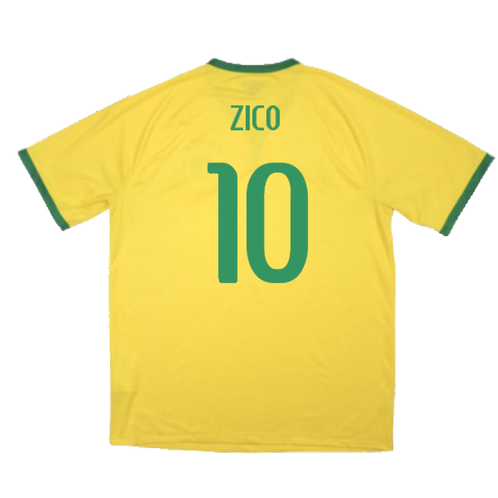 Brazil 2014-15 Home Shirt (Excellent) (Zico 10)