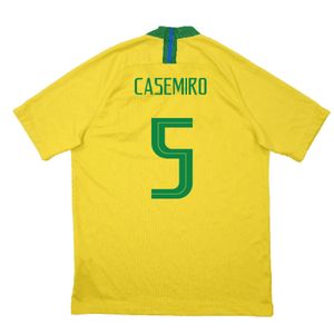 Brazil 2018-19 Home Shirt (M) (Excellent) (Casemiro 5)_1