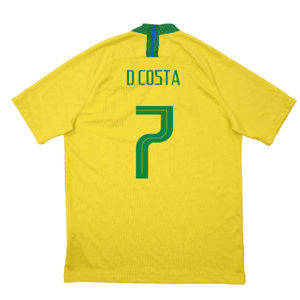 Brazil 2018-19 Home Shirt (M) (Excellent) (D Costa 7)_1