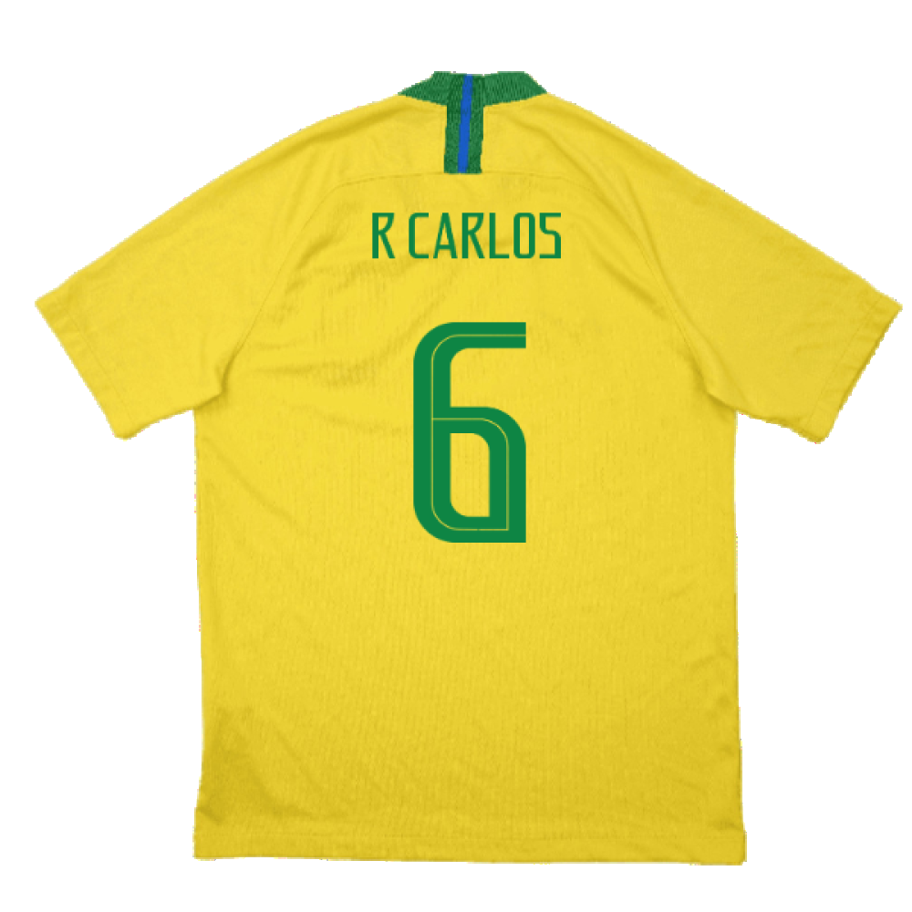 Brazil 2018-19 Home Shirt (M) (Excellent) (R Carlos 6)_1