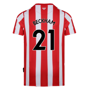 Brentford 2021-23 Home Shirt (S) (Mint) (Beckham 21)_1