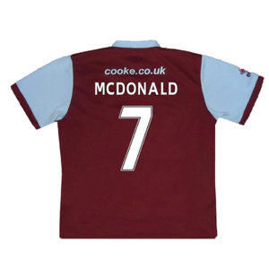 Burnley 2009-10 Home Shirt (XL) (Excellent) (McDonald 7)_1