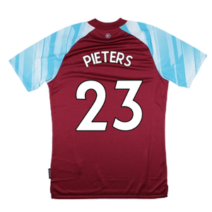 Burnley 2021-22 Home Shirt (Sponsorless) (XL) (PIETERS 23) (Mint)_1