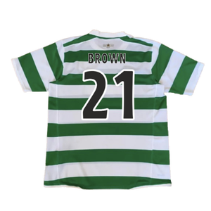 Celtic 2007-08 Home Shirt (M) (Good) (Brown 21)_1