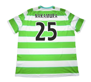 Celtic 2008-10 Home Shirt (M) (Good) (Nakamura 25)_1